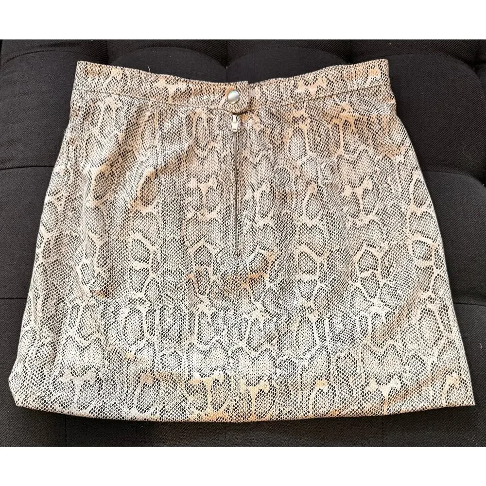 Sexy Free People Snake‎ Skin Skirt, Size 4